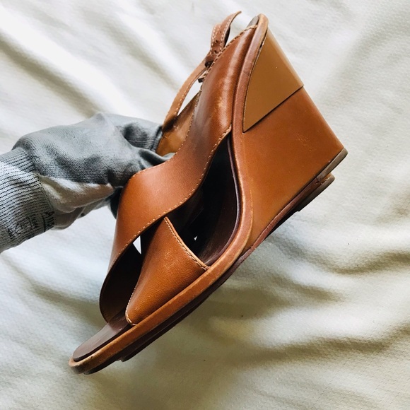 Tory Burch Brown Wedge Sandals - Picture 5 of 12